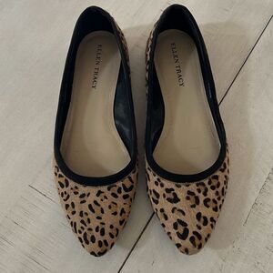 Animal Print Hair Calf Ballet Flats